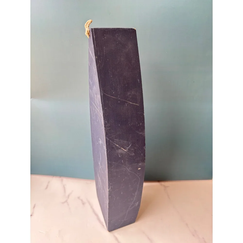 Wooden Boat Shelf Nautical Navy Blue Wall Decor Canoe Display 15.5 Inch